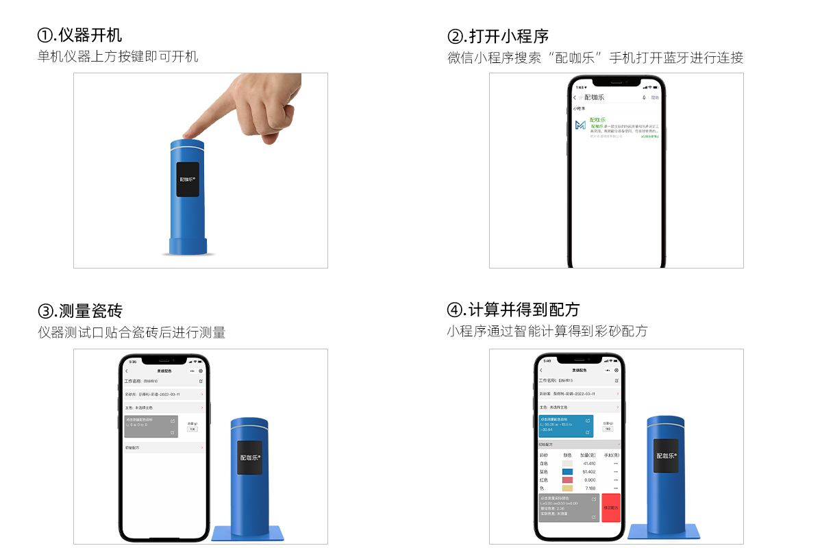 彩譜科技配咖樂(lè)美縫配色儀